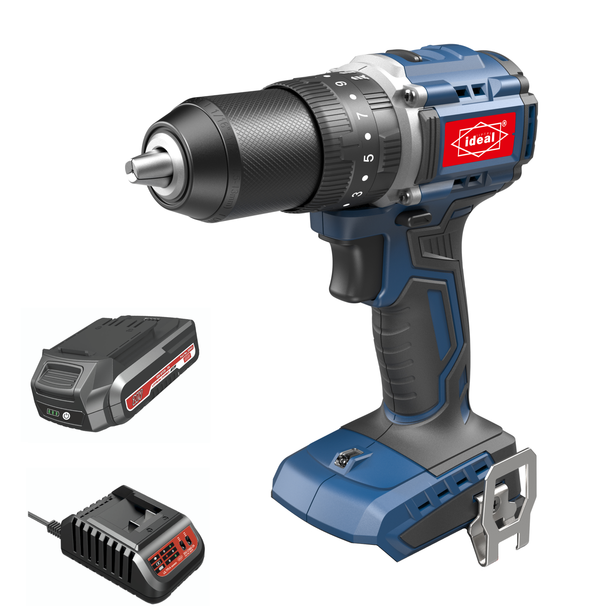 IDU ID-B50 BRUSHLESS COMPACT CORDLESS IMPACT DRILL MACHINE KIT